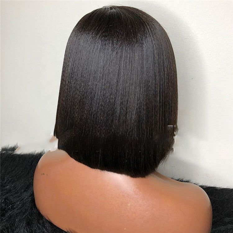 Beauty Short Straight Hair Boobs