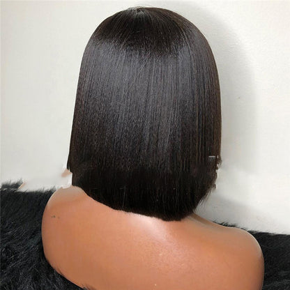 Beauty Short Straight Hair Boobs