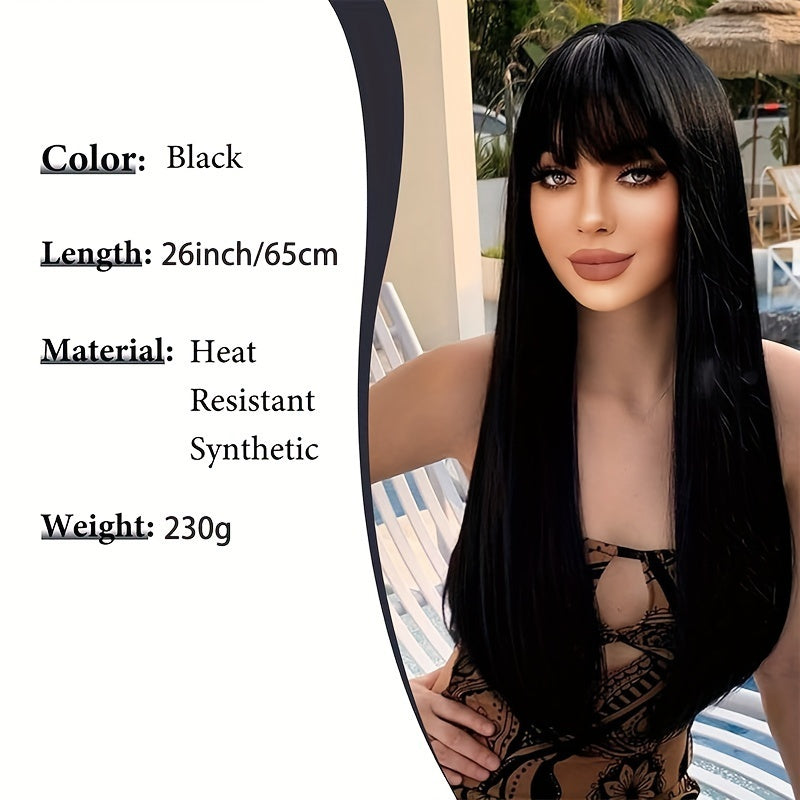 Stylish Synthetic Wig With Straight Hair