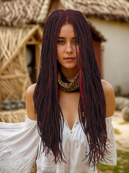 Synthetic Hand Braided Wig