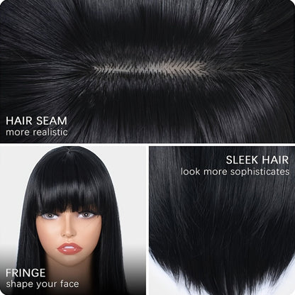 Stylish Synthetic Wig With Straight Hair