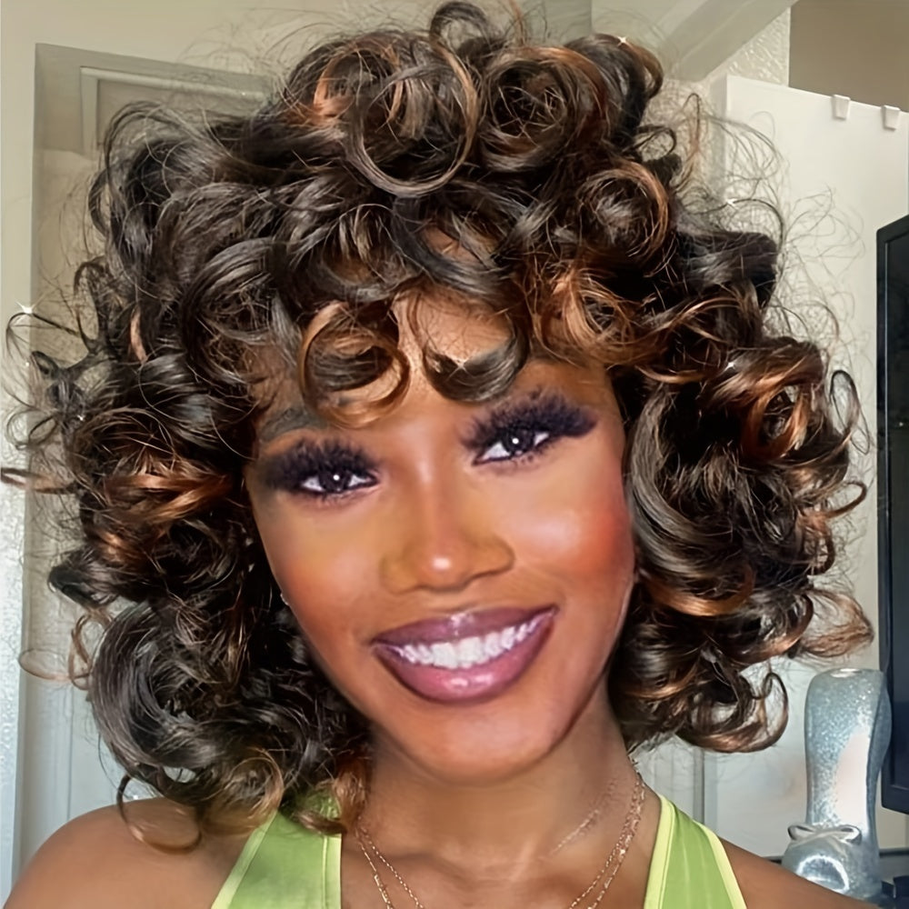 Natural Synthetic Full-head Wig