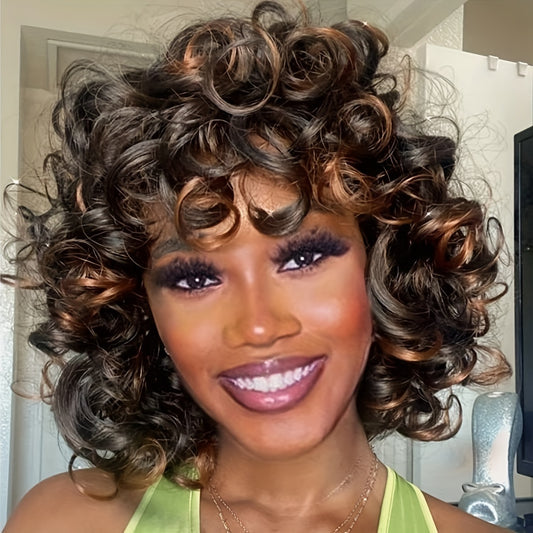 Natural Synthetic Full-head Wig